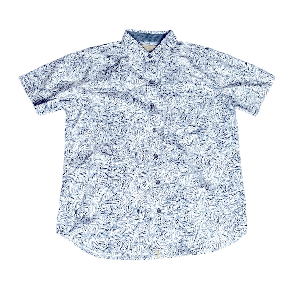 NEW - Men’s Button Down Blue Hawaiian Shirt